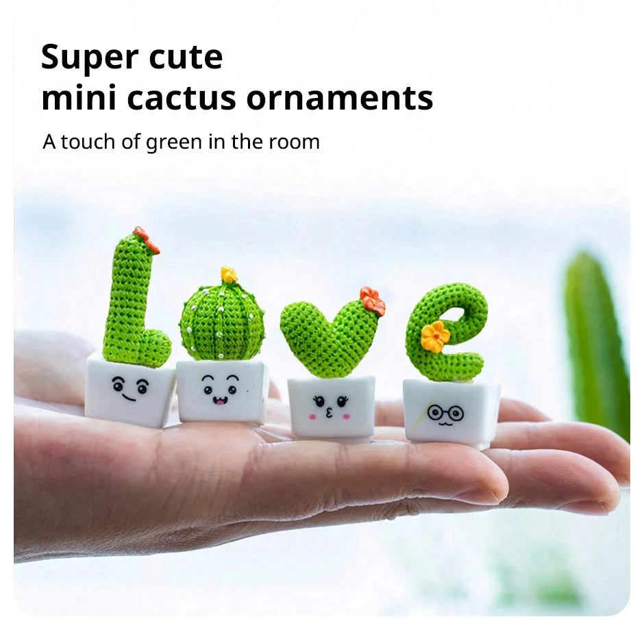 Nookly Mini Faux Succulent Kawaii Tabletop Décor Set