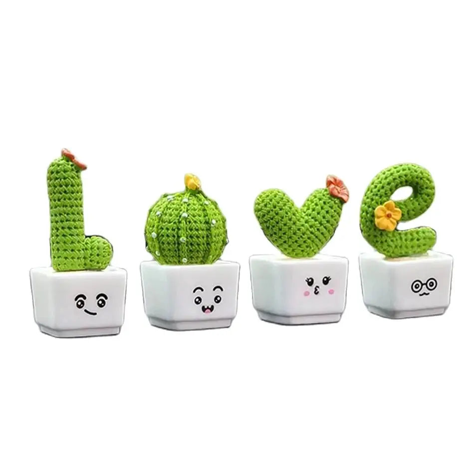 Nookly Mini Faux Succulent Kawaii Tabletop Décor Set
