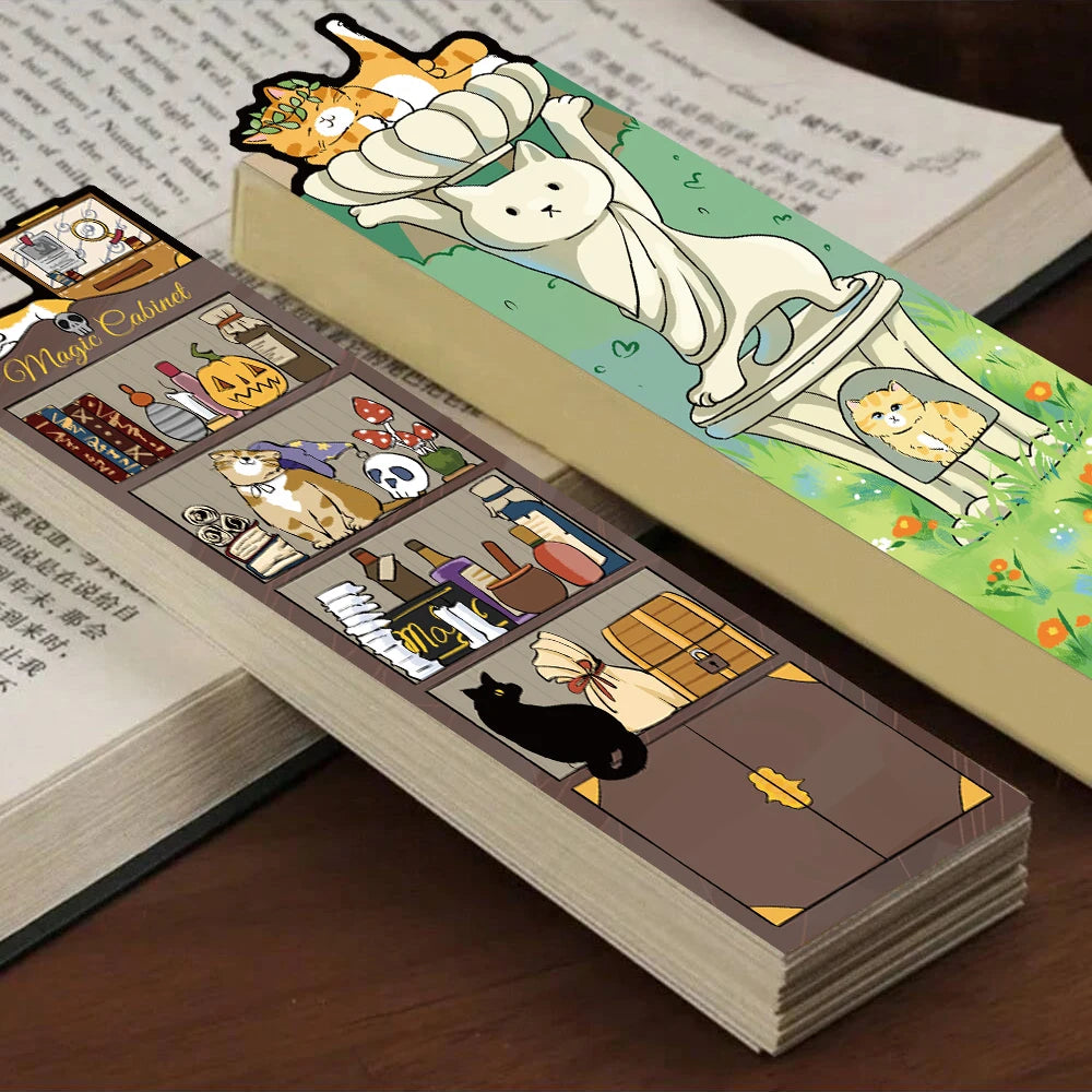 Nookly Whimsical Cat World Bookmarks